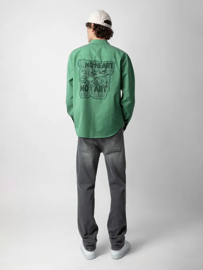 Men Zadig and Voltaire Shirts Stan Shirt Peppermint