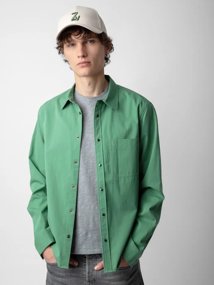 Men Zadig and Voltaire Shirts Stan Shirt Peppermint