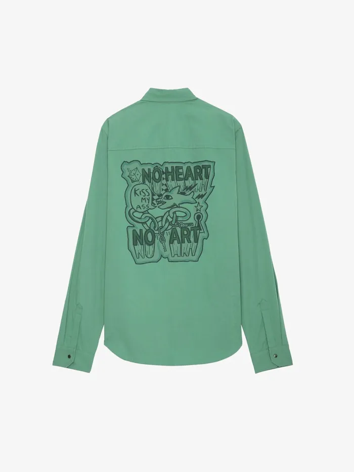 Men Zadig and Voltaire Shirts Stan Shirt Peppermint