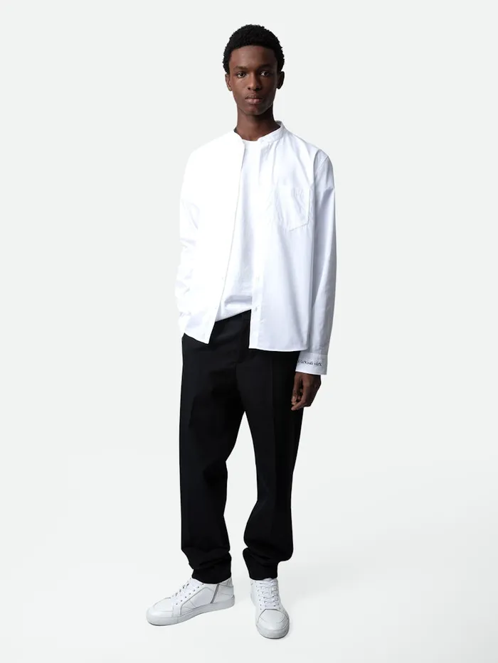Men Zadig and Voltaire Shirts Sydney Shirt White