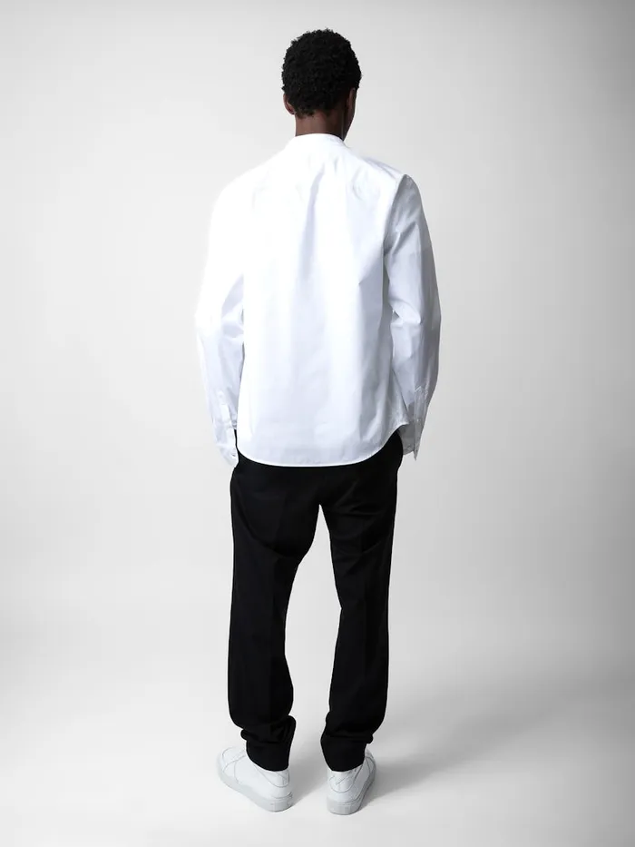 Men Zadig and Voltaire Shirts Sydney Shirt White