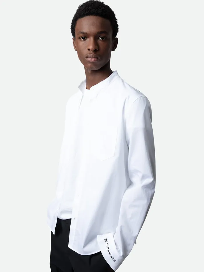 Men Zadig and Voltaire Shirts Sydney Shirt White
