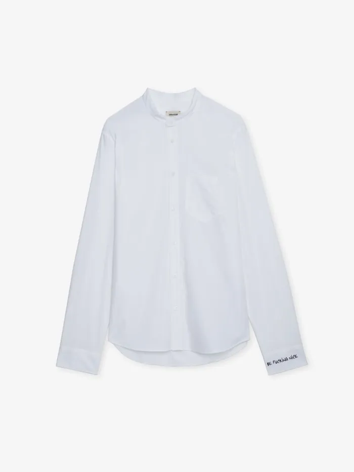 Men Zadig and Voltaire Shirts Sydney Shirt White