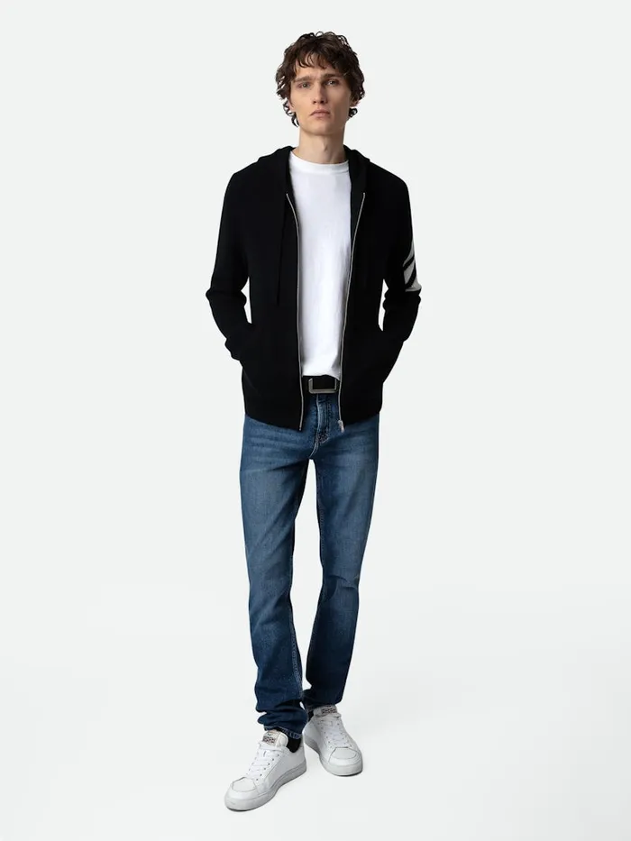 Men Zadig and Voltaire Sweaters and Cardigans Clash Cardigan Black