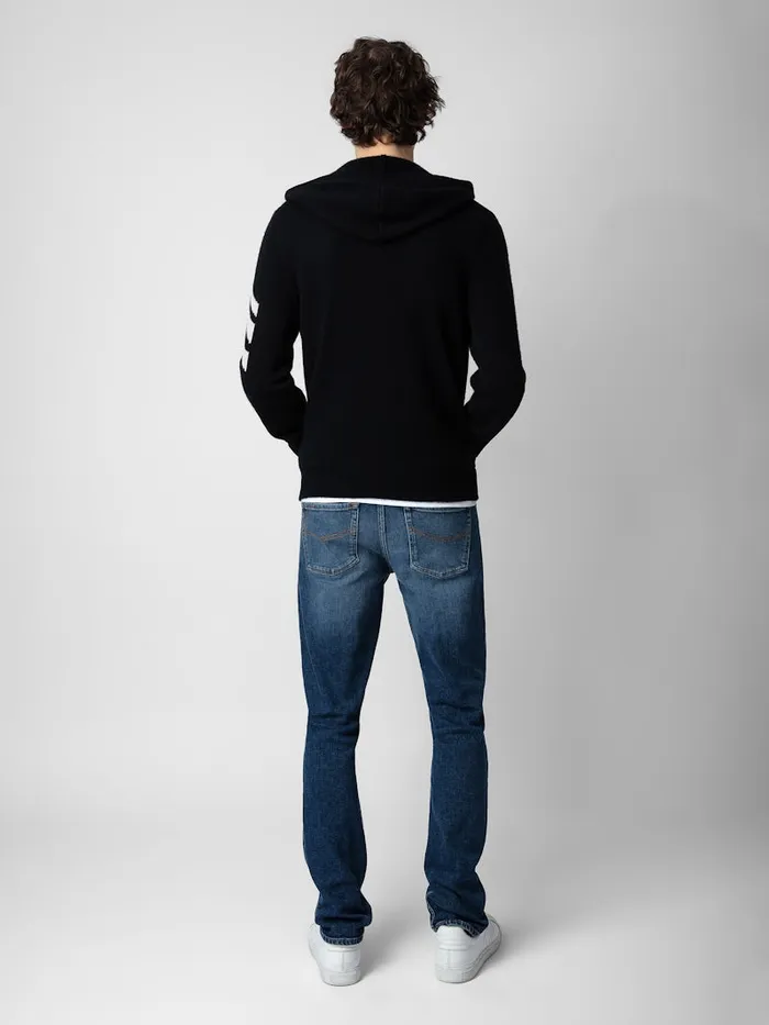 Men Zadig and Voltaire Sweaters and Cardigans Clash Cardigan Black