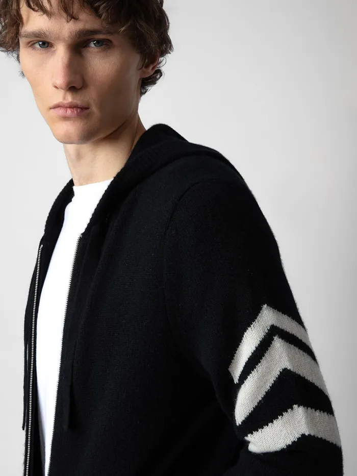 Men Zadig and Voltaire Sweaters and Cardigans Clash Cardigan Black