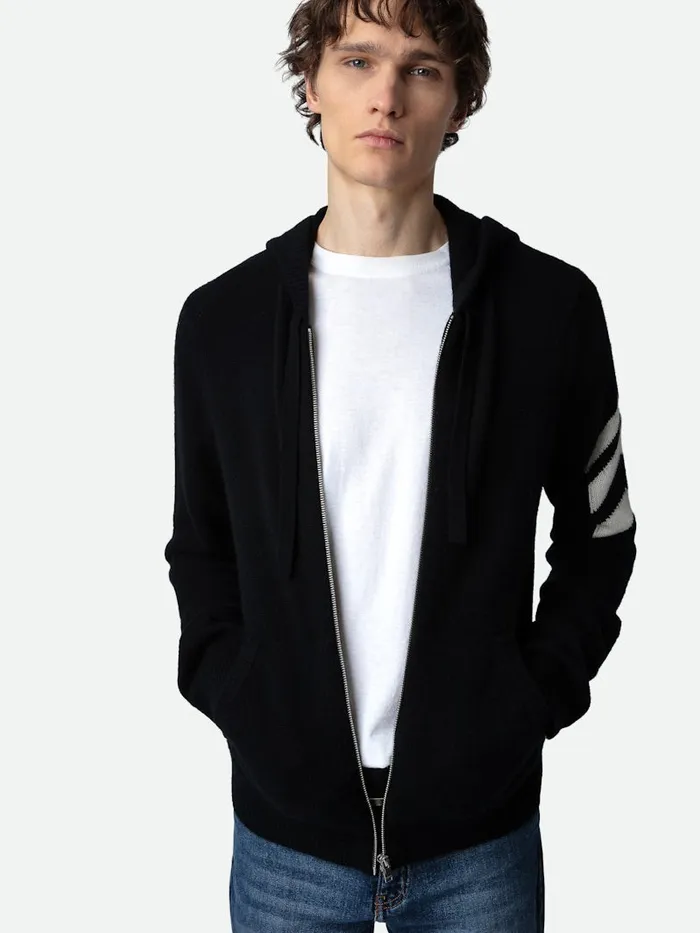Men Zadig and Voltaire Sweaters and Cardigans Clash Cardigan Black