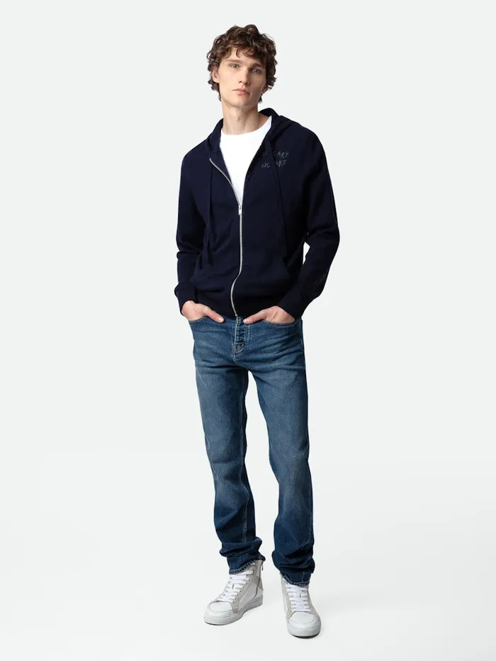 Men Zadig and Voltaire Sweaters and Cardigans Clash Cardigan Encre