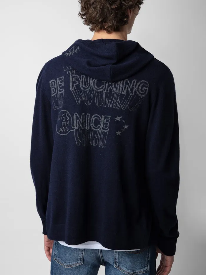 Men Zadig and Voltaire Sweaters and Cardigans Clash Cardigan Encre