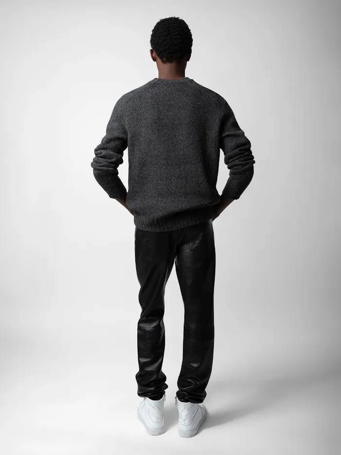 Men Zadig and Voltaire Sweaters and Cardigans Jordan Sweater Anthracite
