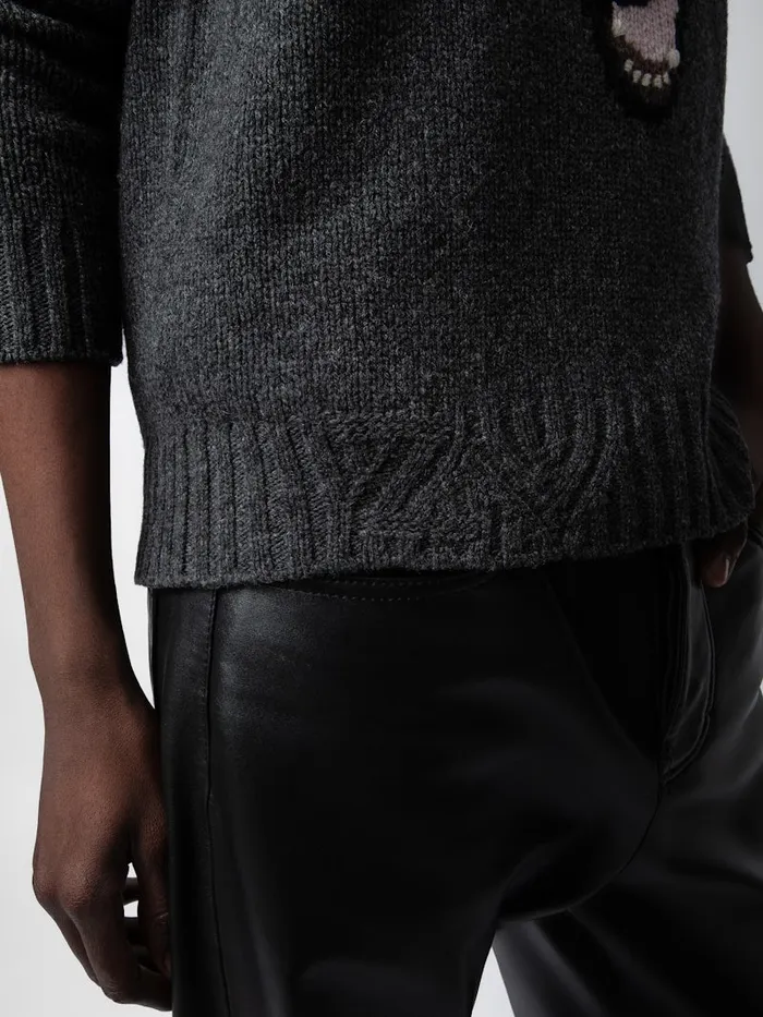 Men Zadig and Voltaire Sweaters and Cardigans Jordan Sweater Anthracite