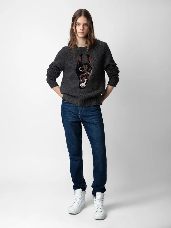 Men Zadig and Voltaire Sweaters and Cardigans Jordan Sweater Anthracite