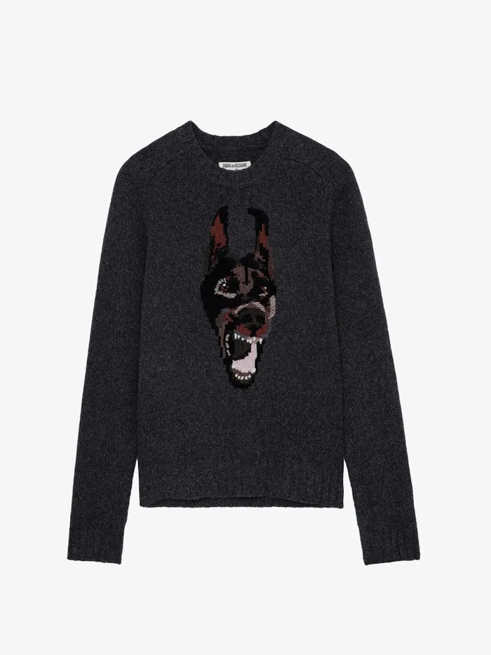 Men Zadig and Voltaire Sweaters and Cardigans Jordan Sweater Anthracite
