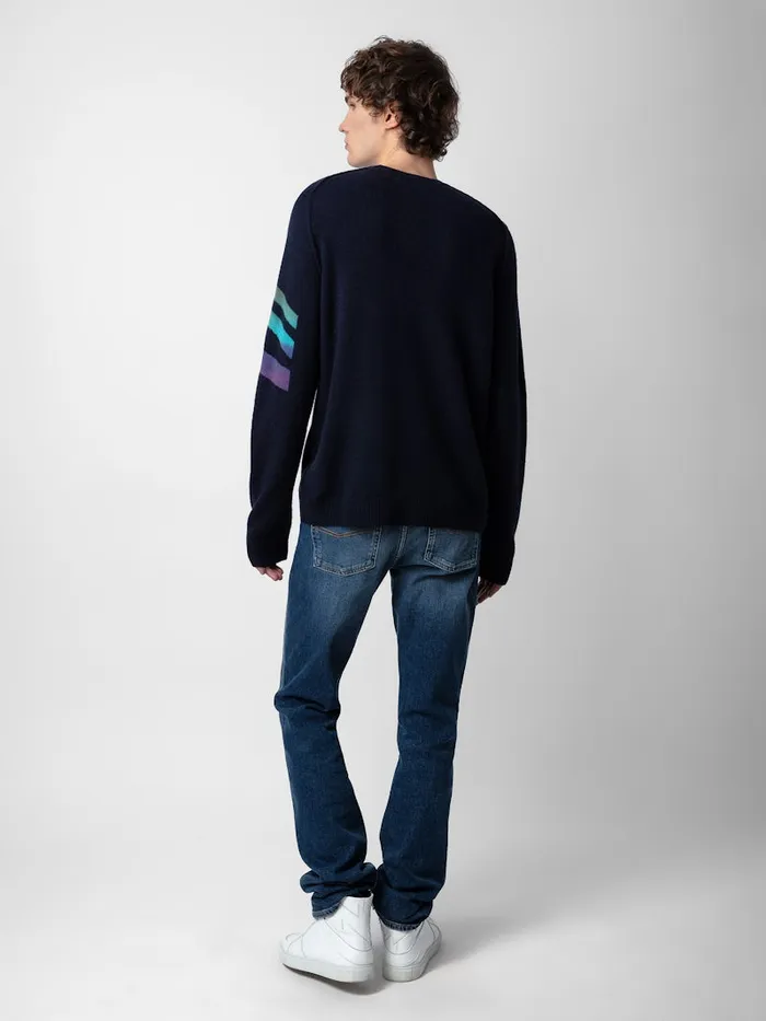 Men Zadig and Voltaire Sweaters and Cardigans Kennedy Cashmere Sweater Encre