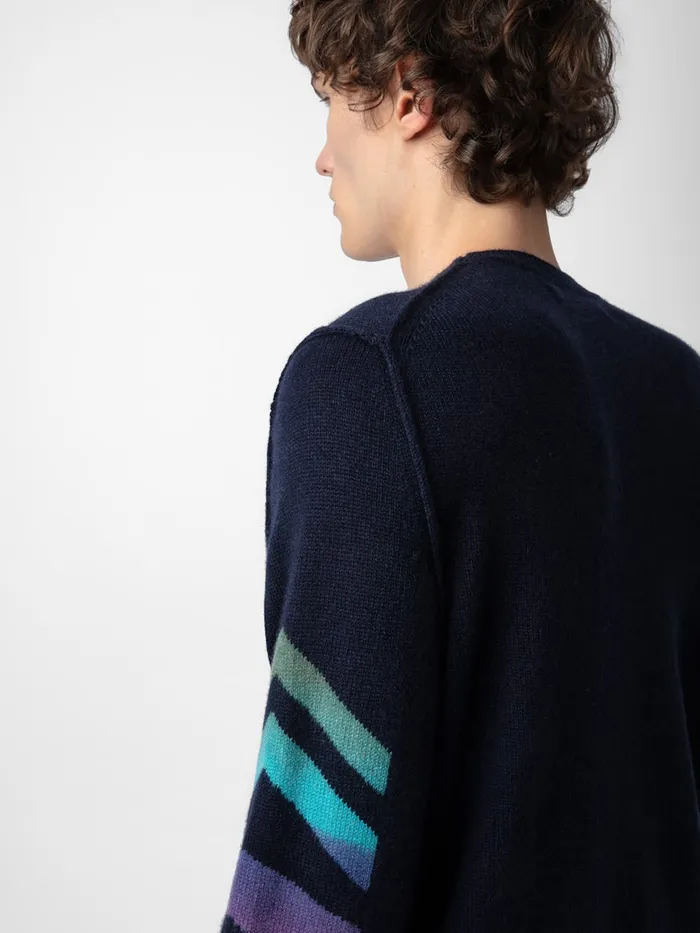 Men Zadig and Voltaire Sweaters and Cardigans Kennedy Cashmere Sweater Encre