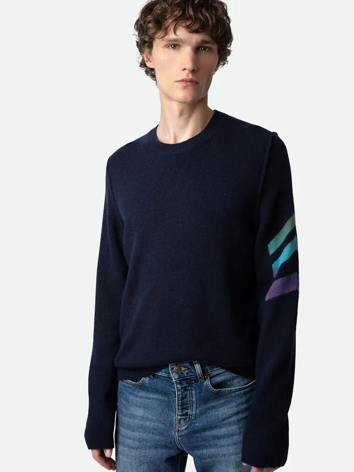 Men Zadig and Voltaire Sweaters and Cardigans Kennedy Cashmere Sweater Encre