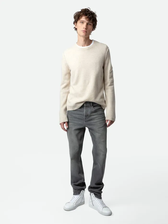 Men Zadig and Voltaire Sweaters and Cardigans Kennedy Cashmere Sweater Sugar