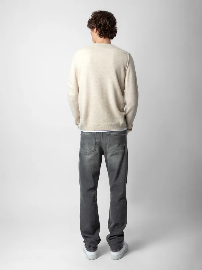 Men Zadig and Voltaire Sweaters and Cardigans Kennedy Cashmere Sweater Sugar