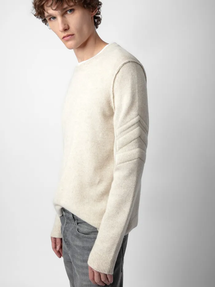 Men Zadig and Voltaire Sweaters and Cardigans Kennedy Cashmere Sweater Sugar