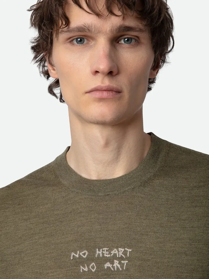 Men Zadig and Voltaire Sweaters and Cardigans Kennedy Sweater Used Kaki
