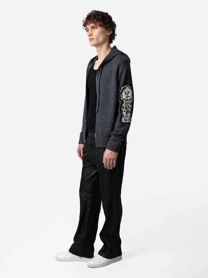 Men Zadig and Voltaire Sweaters and Cardigans Oliver Cardigan Anthracite