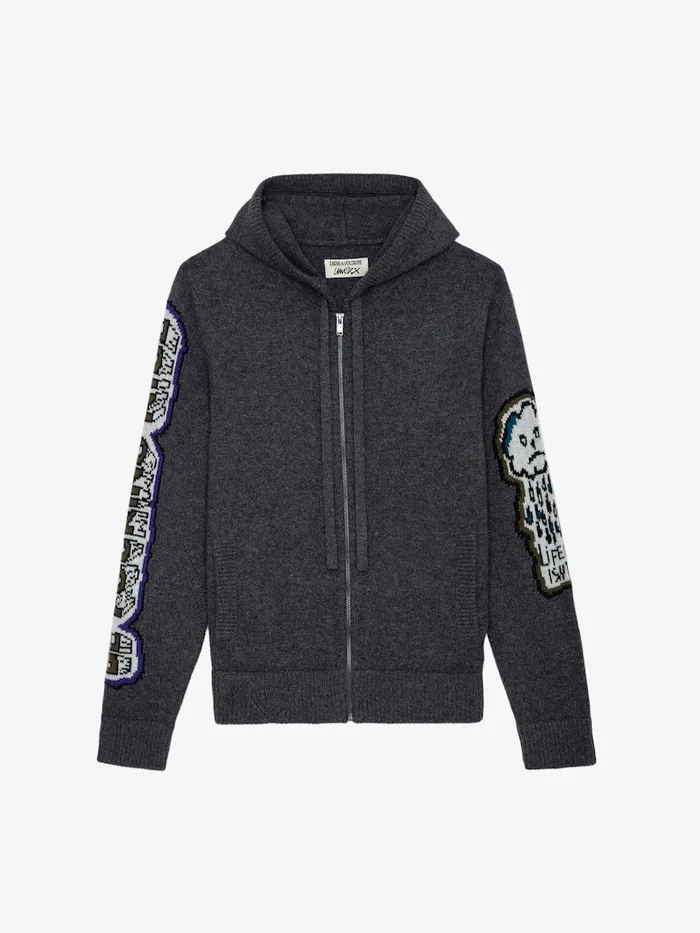 Men Zadig and Voltaire Sweaters and Cardigans Oliver Cardigan Anthracite