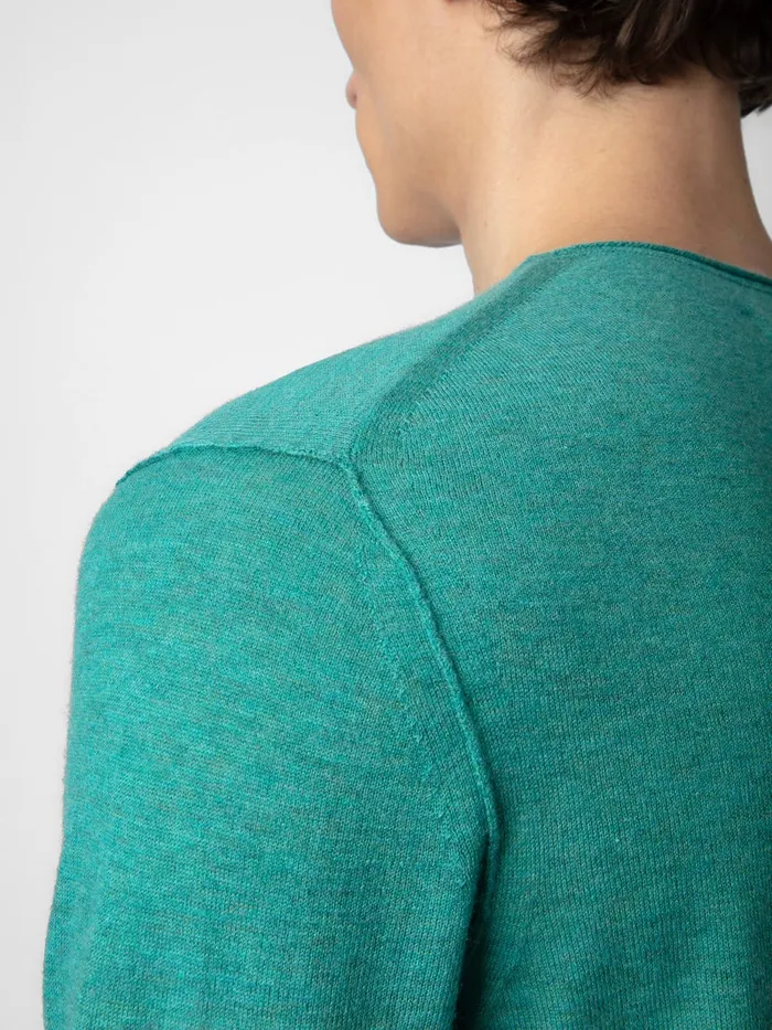 Men Zadig and Voltaire Sweaters and Cardigans Teiss Cashmere Sweater Aqua