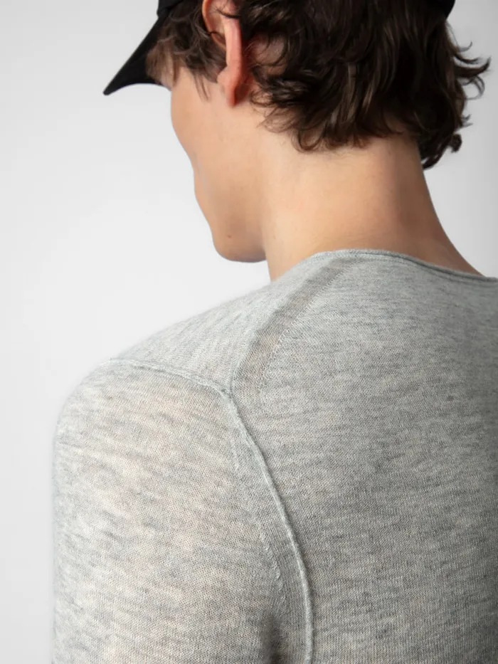 Men Zadig and Voltaire Sweaters and Cardigans Teiss Cashmere Sweater Light Grey