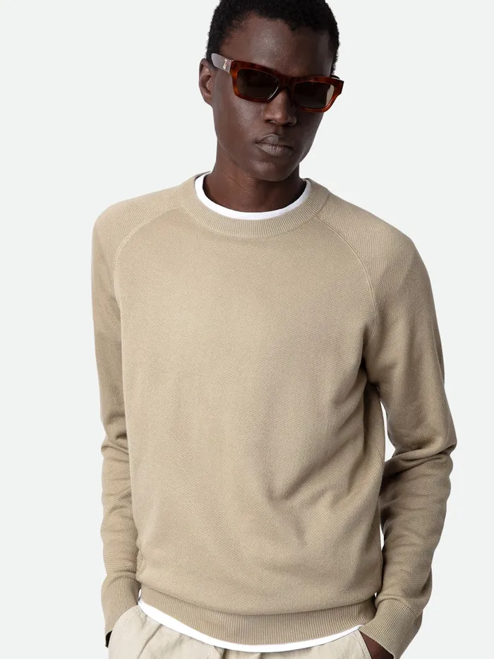 Men Zadig and Voltaire Sweaters and Cardigans Thomaso Sweater Light Beige