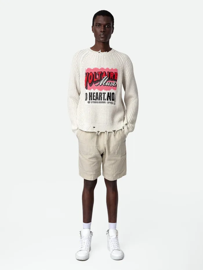 Men Zadig and Voltaire Sweaters and Cardigans Tim Sweater Naturel