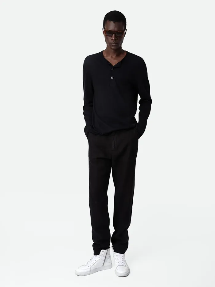 Men Zadig and Voltaire Sweaters and Cardigans Veiss Sweater Black
