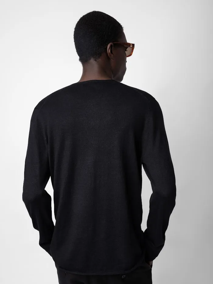 Men Zadig and Voltaire Sweaters and Cardigans Veiss Sweater Black