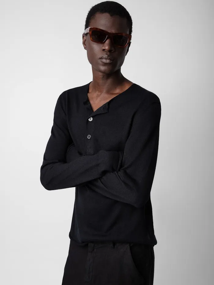Men Zadig and Voltaire Sweaters and Cardigans Veiss Sweater Black