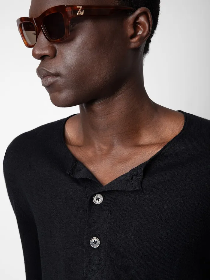 Men Zadig and Voltaire Sweaters and Cardigans Veiss Sweater Black
