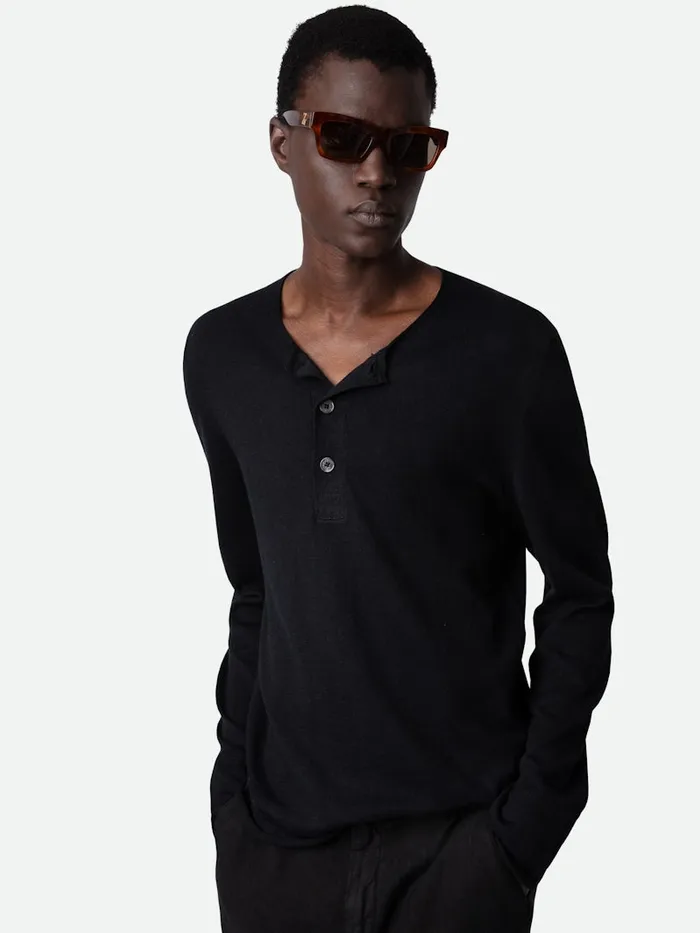 Men Zadig and Voltaire Sweaters and Cardigans Veiss Sweater Black