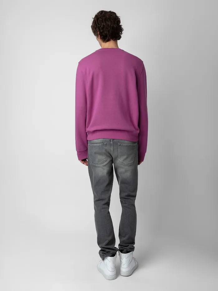 Men Zadig and Voltaire Sweatshirts Aime Sweatshirt Anemone