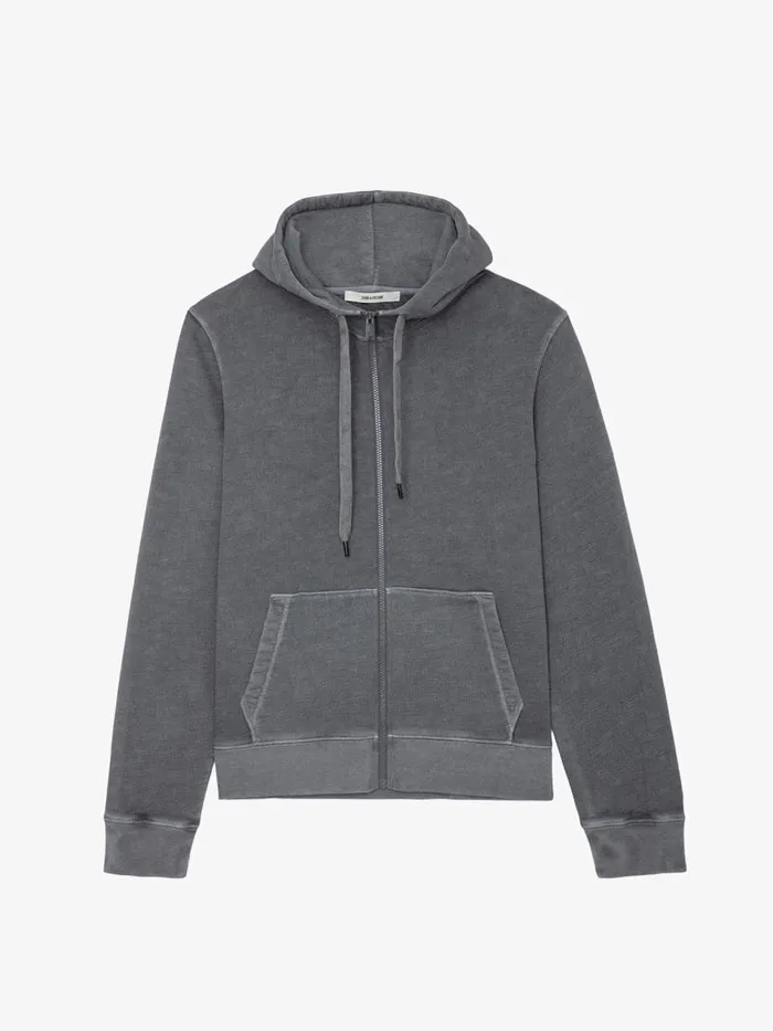 Men Zadig and Voltaire Sweatshirts Alex Skull Sweatshirt Anthracite