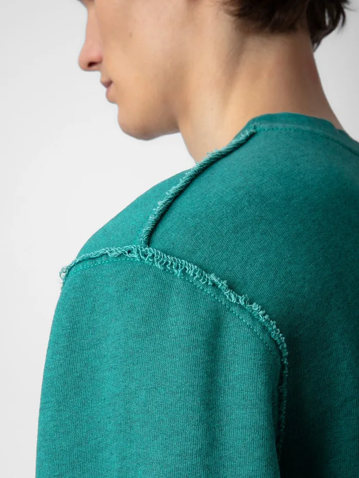 Men Zadig and Voltaire Sweatshirts Simba Sweatshirt Aqua