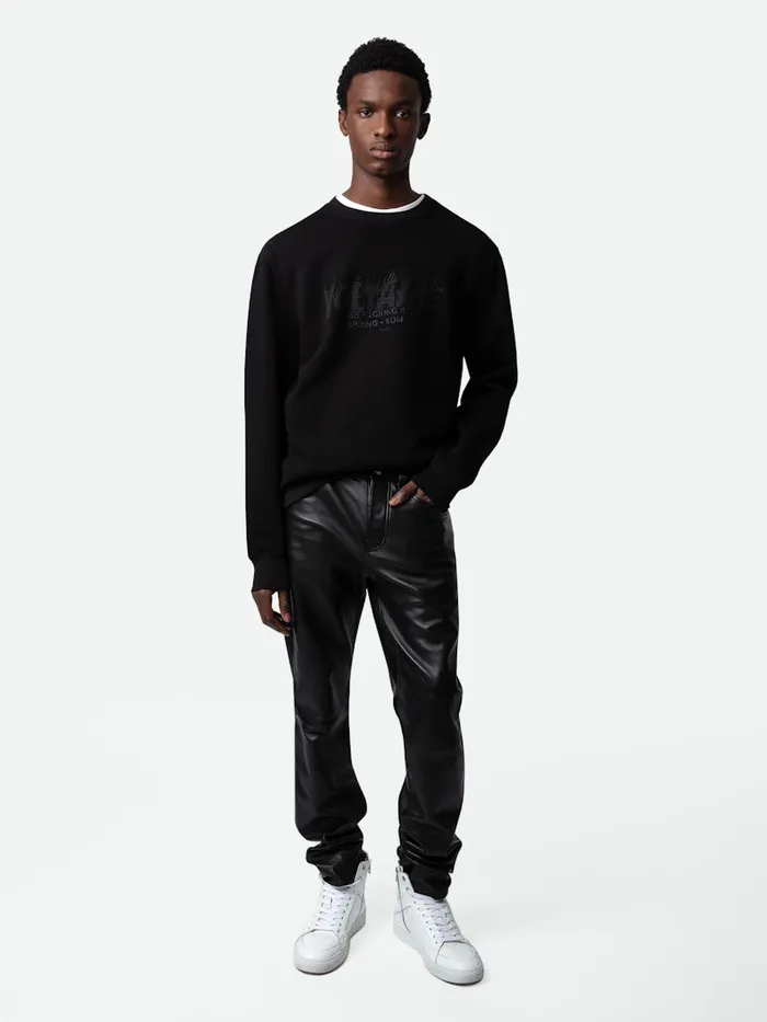 Men Zadig and Voltaire Sweatshirts Simba Sweatshirt Black