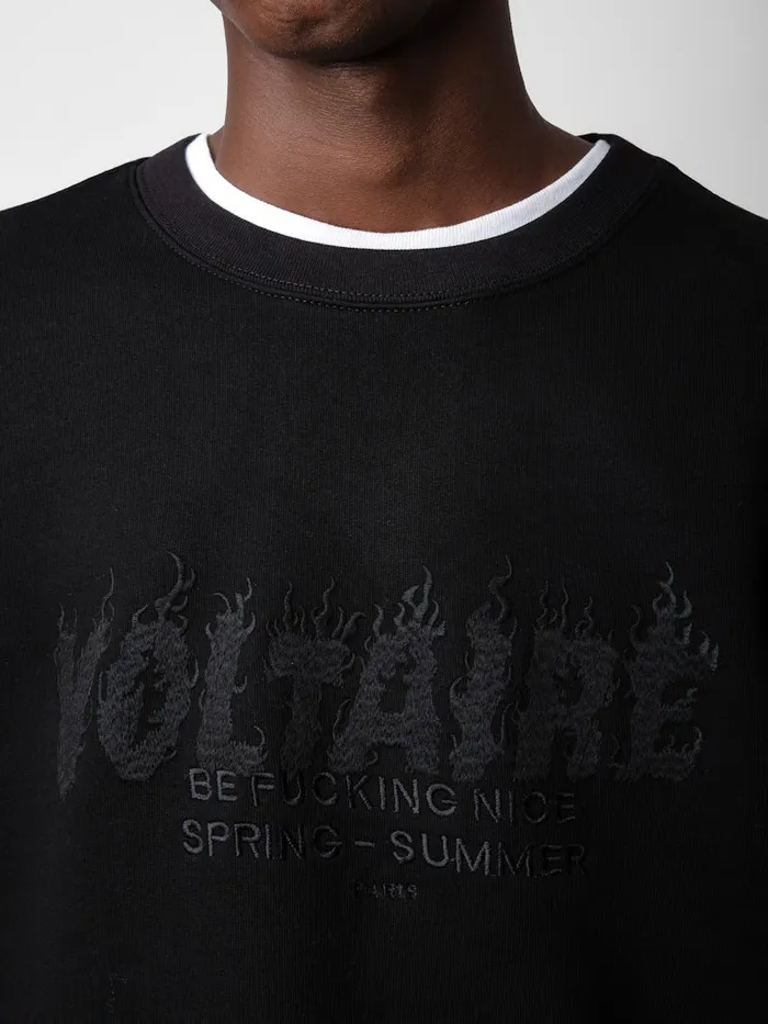 Men Zadig and Voltaire Sweatshirts Simba Sweatshirt Black