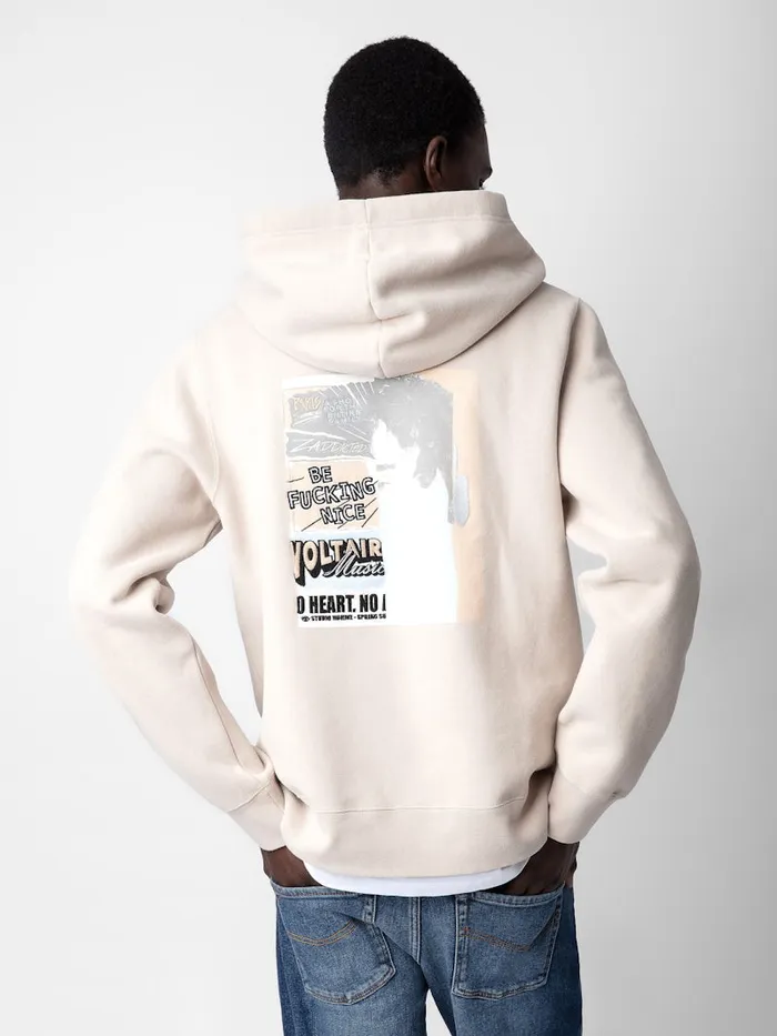 Men Zadig and Voltaire Sweatshirts Soda Sweatshirt Naturel