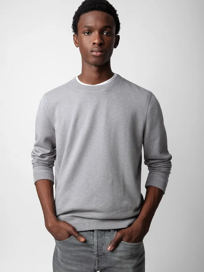 Men Zadig and Voltaire Sweatshirts Stony Sweatshirt Iron