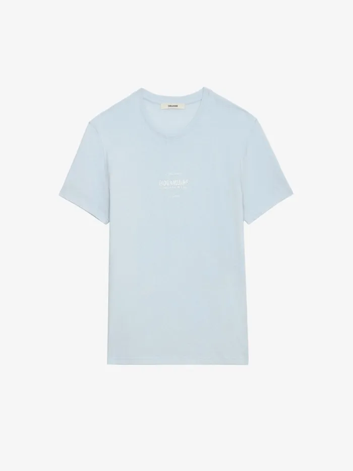 Men Zadig and Voltaire TShirts Jetty Tshirt Ciel