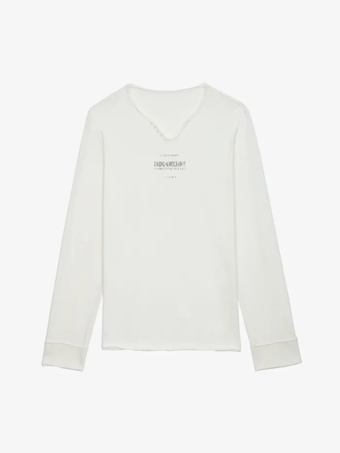 Men Zadig and Voltaire TShirts Monastir Henley Tshirt Judo