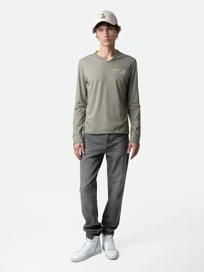 Men Zadig and Voltaire TShirts Monastir Photoprint Tshirt Trellis