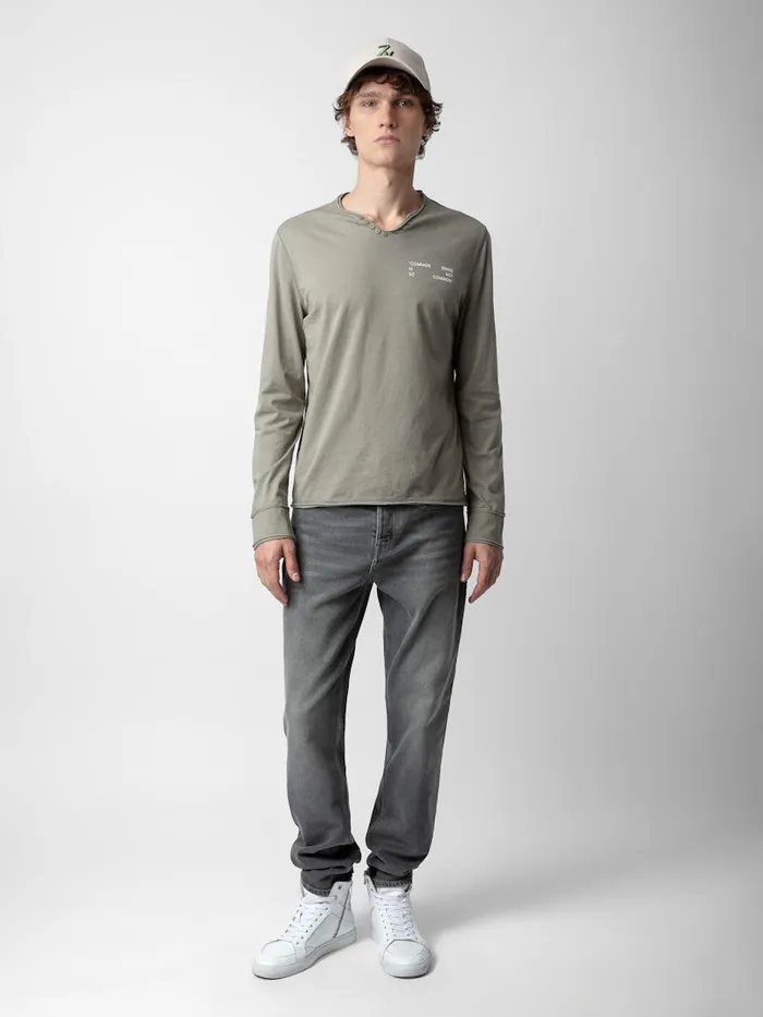 Men Zadig and Voltaire TShirts Monastir Photoprint Tshirt Trellis