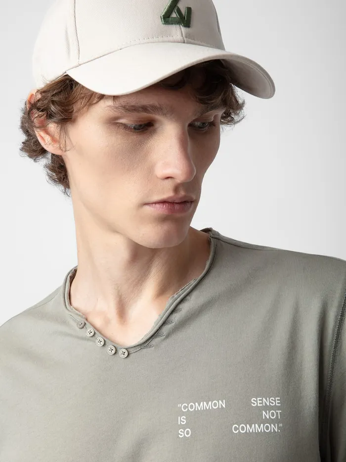 Men Zadig and Voltaire TShirts Monastir Photoprint Tshirt Trellis