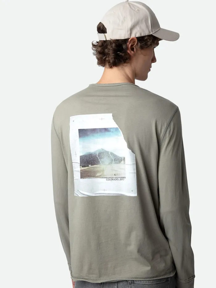 Men Zadig and Voltaire TShirts Monastir Photoprint Tshirt Trellis