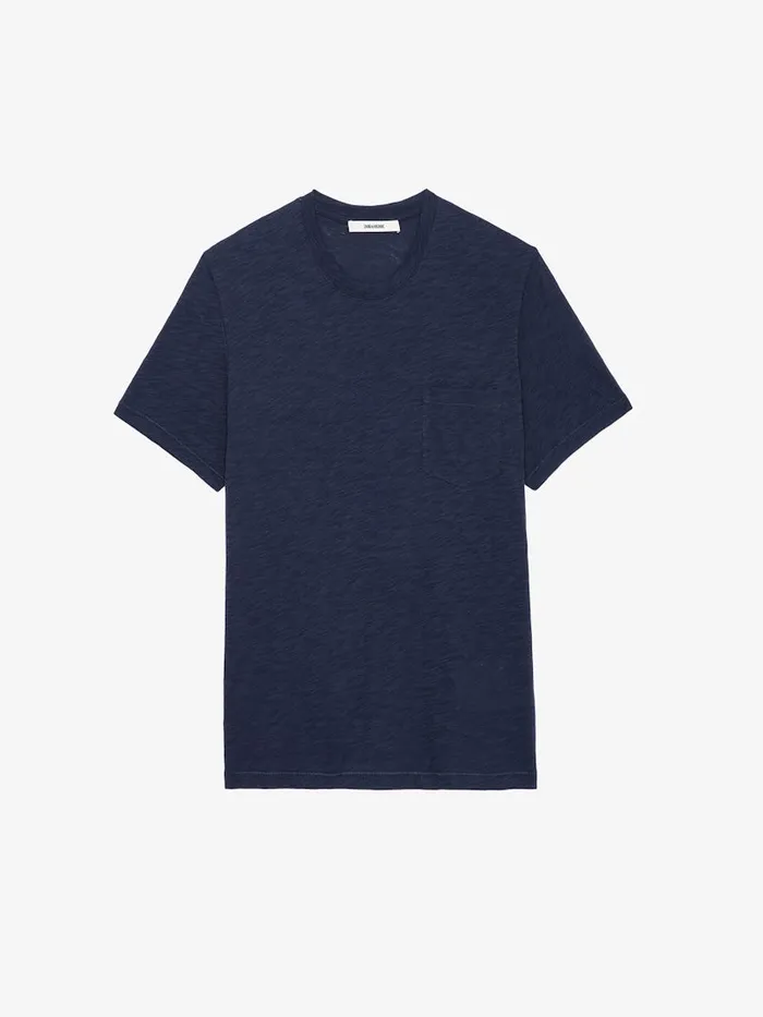 Men Zadig and Voltaire TShirts Stockholm Slub Tshirt Encre