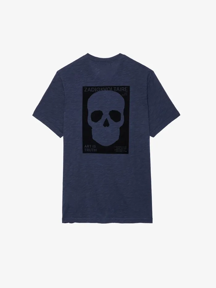 Men Zadig and Voltaire TShirts Stockholm Slub Tshirt Encre